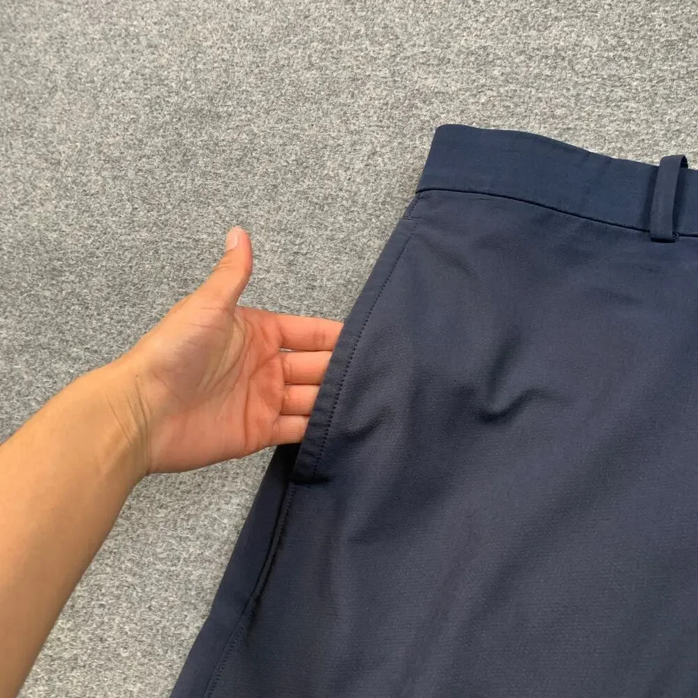 Nike Shorts Mens 40 Navy Flex Performance Athletic Sweat Wicking Golf Chino